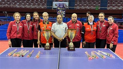 مصر تحصد ذهبية زوجي المختلط في البطولة الأفريقية لتنس الطاولة 