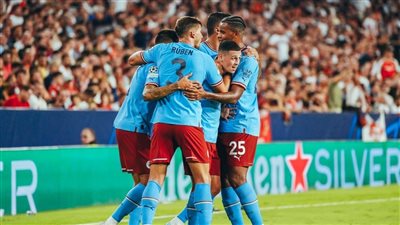 مانشستر سيتي يضرب إشبيلية 0/4 في دوري أبطال أوروبا 