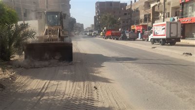 بدء المرحلة الأولى لرصف طريق أبو الغيط - الحادثة بالقناطر الخيرية 