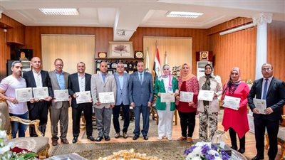 رئيس جامعة بني سويف يوجه الحاصلين على تدريب مكافحة الفساد بتوعية زملائهم