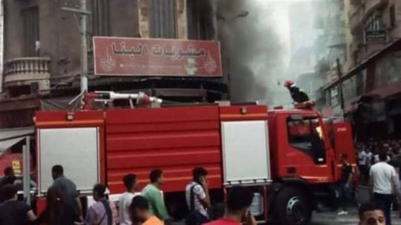 حريق محل تجاري بمنطقة