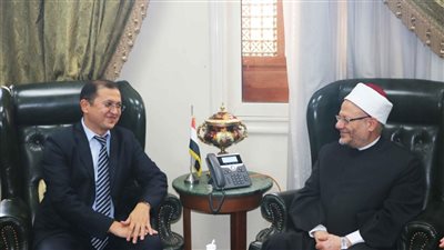 مفتي الجمهورية يستقبل سفير أوزبكستان بالقاهرة لبحث سبل تعزيز التعاون الإفتائي 
