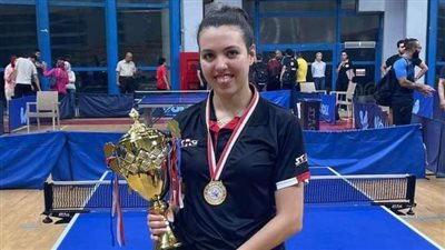 يسرا حلمي تهزم مريم الهضيبي وتتأهل لنهائي البطولة الأفريقية لتنس الطاولة