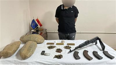 حبس عنصر إجرامى شديدة الخطورة لحيازته مخدرات وأسلحة