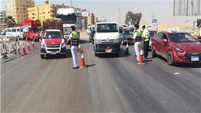 تحرير 2322 مخالفة مرورية لعدم تركيب الملصق الإلكترونى 