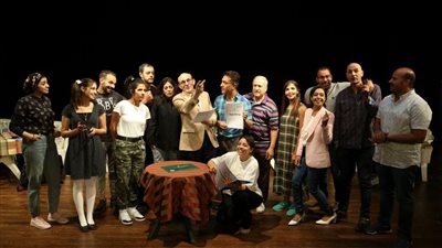 محمد صبحي يواصل بروفات مسرحيته الجديدة 