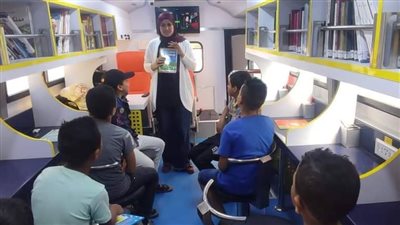 لليوم السادس.. المكتبة المتنقلة تواصل جولاتها بقرى حياة كريمة بالبحيرة | صور