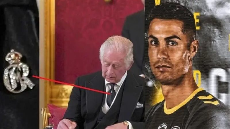 رونالدو و ملك بريطانيا