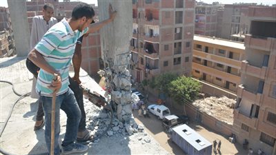 القليوبية تتابع إزالة التعديات بالبناء المُخالف 