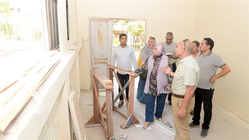 تفقد انشاءات بجامعة