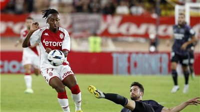 موناكو يفوز على ليون 1/2 بالدوري الفرنسي 