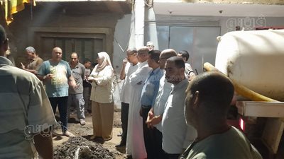 غرق 10 منازل بقرية 