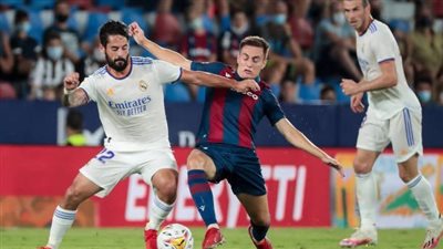 في مباراة مثيرة.. ريال مدريد يسقط في فخ التعادل أمام ليفانتي 3/3 بالليجا | فيديو