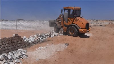 إزالة التعديات على 1500 متر أملاك دولة ببني سويف