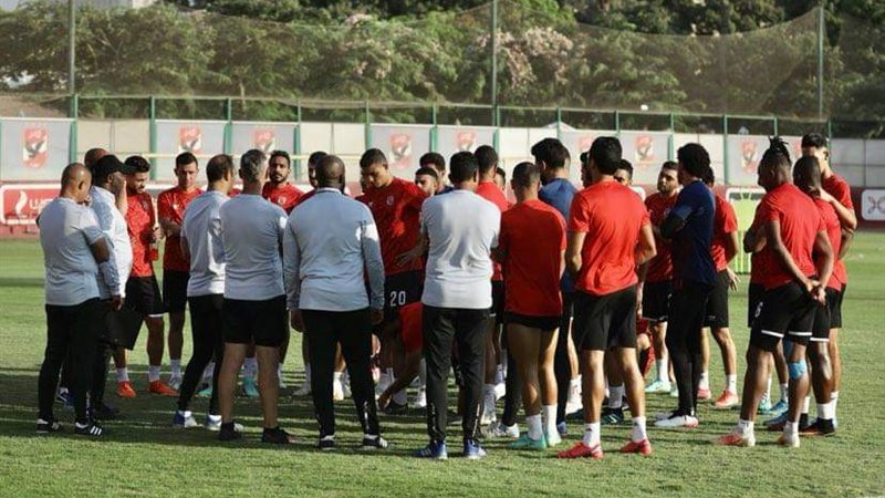 جانب من مران الأهلي