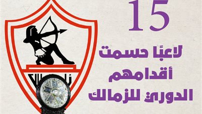 15 لاعبًا حسمت أقدامهم الدوري للزمالك | إنفوجراف