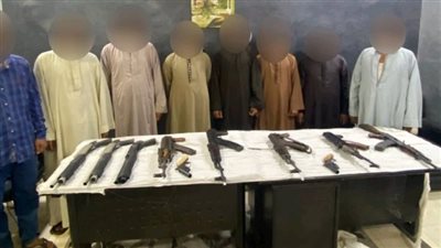 حملة أمنية بالقليوبية وأسيوط لضبط حائزى الأسلحة والمخدرات 