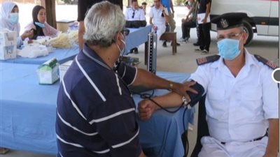 شرطة النقل المواصلات تشارك فى حملة للتبرع بالدم