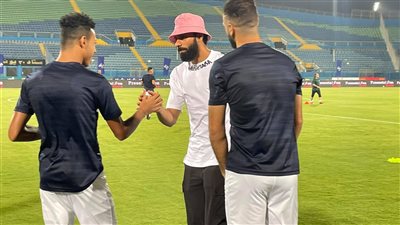 عبد الله جمعة وجنش يؤازران لاعبي الزمالك أمام الإنتاج الحربي