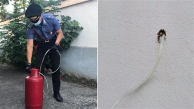 الرجل الذي غلب الشيطان.. إيطالي يثقب جدار منزل جاره ويحاول قتله بالغاز | صور