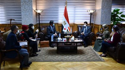 أشرف صبحي يبحث مع القائم بأعمال سفارة اليابان التعاون المشترك 