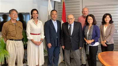 مصطفى الفقي يستقبل وفد هيئة التعاون الدولي اليابانية بمكتبة الإسكندرية | صور