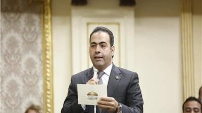 رئيس لجنة الشباب بمجلس النواب يزور مصابي فريق كرة السرعة