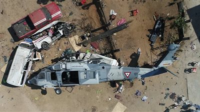 تحطم مروحية تقل 20 شخصا بينهم مسئول كبير بولاية هيدالجو المكسيكية | فيديو