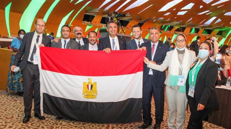 احتفال بفوز مصر بعضوية