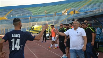 دونجا يهنئ بدلاء غزل المحلة وجهازهم الفني بالبقاء في الدوري | صور 