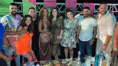 تامر حسني وزينة وعماد زيادة في عيد ميلاد محمد سامي 