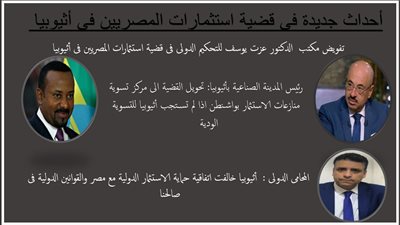 السقطي: تحويل قضية استثمارات المصريين في أثيوبيا لمركز تسوية المنازعات بواشنطن 