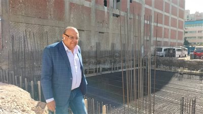 وكيل وزارة التموين بالإسكندرية يتفقد الخطوات التنفيذية للمبنى الجديد 