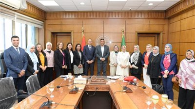 محافظ الدقهلية يلتقي وفد المجلس القومي للمرأة