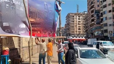 حملات مكثفة لإزالة الإعلانات المخالفة في الدقهلية