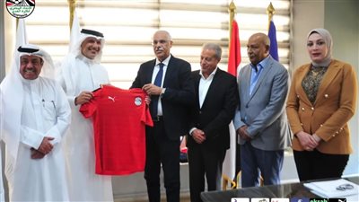 جمال علام يستقبل رئيس الاتحاد الكويتي لبحث سبل التعاون | صور 