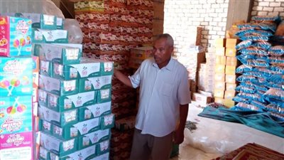 ضبط 6450 علبة عصائر غير صالحة للاستخدام الآدمي بقرية اقفهص ببني سويف