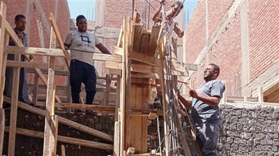 إزالة 23 حالة تعد بالبناء على الأراضي الزراعية وأملاك الدولة بمراكز المنيا