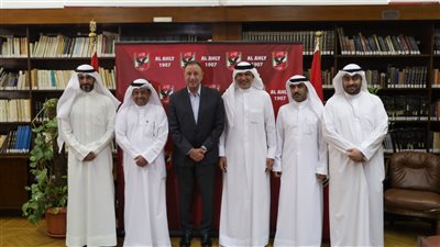 الخطيب يستقبل وفد الاتحاد الكويتي لكرة القدم