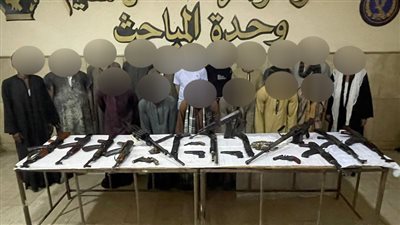 حملة أمنية لضبط حائزي الأسلحة النارية والمواد المخدرة بأسيوط 