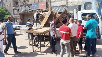 غلق ورش ومحال مخالفة وإزالة مباني في الجيزة | صور 