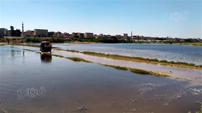 مياه النيل تغمر أراضى طرح النهر بالمنوفية 
