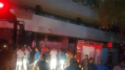 السيطرة على حريق غرفة كابلات الكهرباء بمستشفى أسيوط الجامعي 