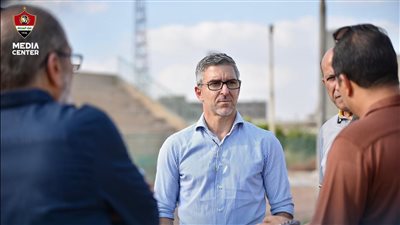 غزل المحلة يقدم مدربه الجديد بابا فاسيلو في مؤتمر صحفي| صور 