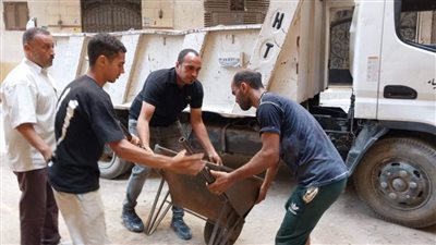حملة مكبرة لرفع الإشغالات بشوارع فيصل والهرم | صور