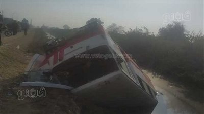 اللقطات الأولى لحادث تصادم أتوبيس وسيارة ملاكي بالشرقية | صور