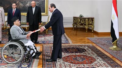 رسائل الرئيس السيسي لـ 13 سفيرا جديدا بالقاهرة | صور 