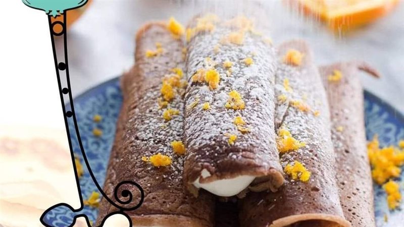الكريب بالشوكولاتة
