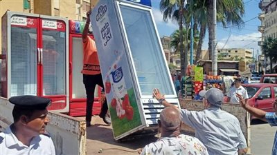 حملات مكبرة لإزالة إشغالات الباعة الجائلين في الإسكندرية 