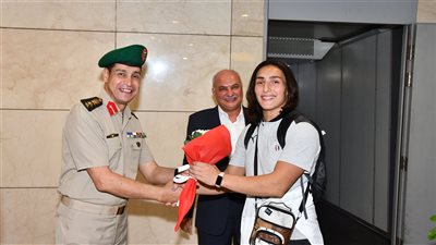 القوات المسلحة تستقبل الأبطال الرياضيين المشاركين فى بطولة العالم للمصارعة بدولة صربيا